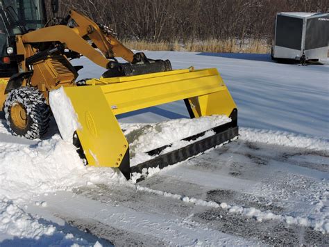 snow bucket skid steer|best skid steer snow pusher.